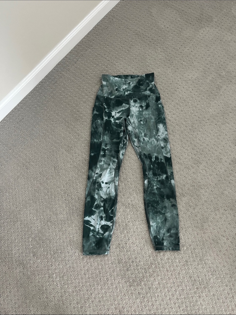 lululemon athletica Green Tie-Dye High-Rise Leggings